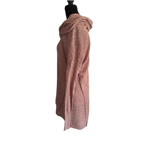 Ruby Moon Long Sleeve Dusty Rose Cowl Neck Lightweight Tunic Sweater Size L - Picture 4 of 7